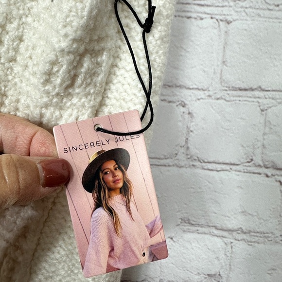 Sincerely Jules Woman’s long open cardigan sleeveless Western Winter sz S, NWT - Picture 4 of 5